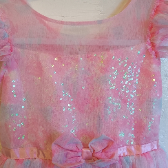 CLEARENCE SALE!!! Jona Michelle Pink 3 Tier Ruffle Dress - Picture 6 of 7